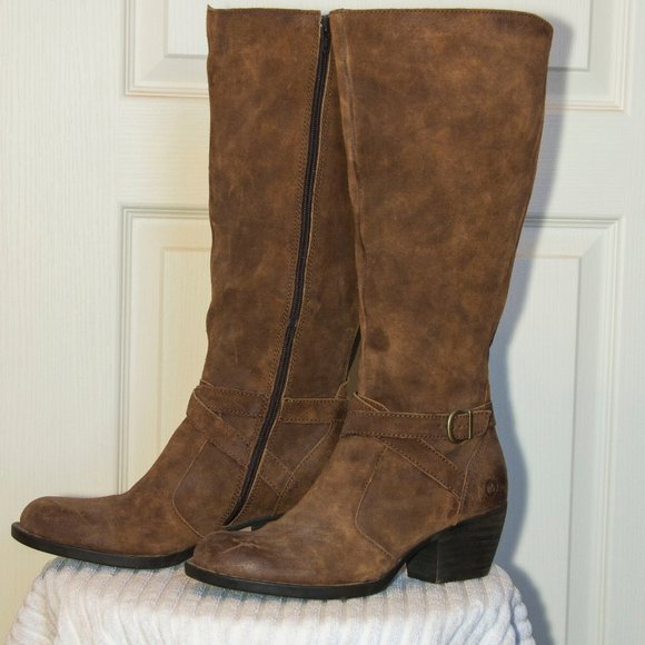 Born 16" tall Suede Boot 10 - Picture 1 of 9